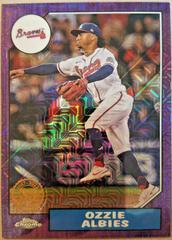 Ozzie Albies [Purple] #T87C2-3 Baseball Cards 2022 Topps Silver Pack 1987 Chrome Series 2 Prices