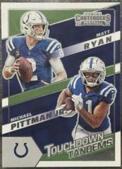 Matt Ryan, Michael Pittman Jr. [Silver] #TDT-IND Football Cards 2022 Panini Contenders Touchdown Tandems Prices