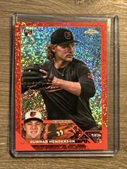Gunnar Henderson [Red Speckle] #USC208 Baseball Cards 2023 Topps Chrome Update Prices
