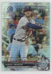 Dansby Swanson [Gold Refractor] Baseball Cards 2017 Bowman Chrome National Convention Prices