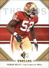 Patrick Willis Football Cards 2009 SP Threads Prices