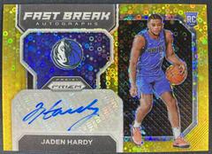 Jaden Hardy [Gold] #FBR-JHM Basketball Cards 2022 Panini Prizm Fast Break Rookie Autographs Prices