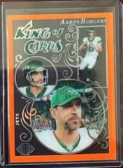 Aaron Rodgers [Orange] #1 Football Cards 2023 Panini Illusions King of Cards Prices