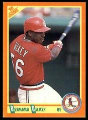 Bernard Gilkey #106T Baseball Cards 1990 Score Traded Prices