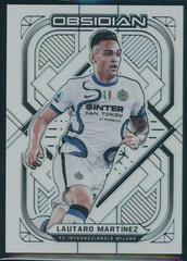 Lautaro Martinez [Electric Etch Contra] Soccer Cards 2021 Panini Obsidian Prices