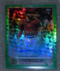 Connor Wong [Green] #CA-CW Baseball Cards 2022 Topps Chrome Logofractor Autographs Prices