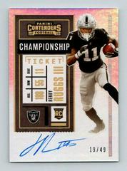Henry Ruggs III [Autograph Championship] Football Cards 2020 Panini Contenders Prices