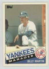 Billy Martin Baseball Cards 1985 Topps Traded Tiffany Prices
