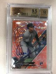 Aaron Judge [Autograph Orange Magma Diffractor] #AJ Baseball Cards 2017 Topps High Tek Prices