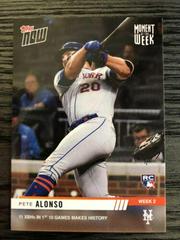 Pete Alonso #MOW-2 Baseball Cards 2019 Topps Now Moment of the Week Prices
