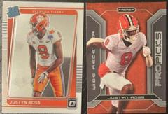 Justyn Ross #24 Football Cards 2022 Panini Chronicles Draft Picks Donruss Optic Rated Rookie Prices