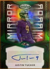Justin Tucker [Green] #MS11 Football Cards 2023 Panini Certified Mirror Signatures Prices