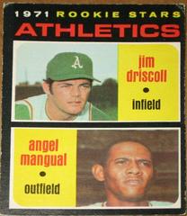 Athletics Rookies [J. Driscoll, A. Mangual] #317 Baseball Cards 1971 O Pee Chee Prices