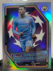 Phil Foden Soccer Cards 2021 Topps Finest UEFA Champions League Prized Footballers Prices