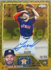 Jose Altuve #CGA-JAL Baseball Cards 2023 Topps Gilded Collection Chrome Gold Etch Autographs Prices
