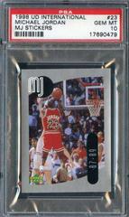Michael Jordan #23 Basketball Cards 1998 Upper Deck International MJ Stickers Prices