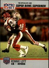 Ronnie Lott #105 Football Cards 1990 Pro Set Super Bowl 160 Prices