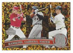 Cabrera, Hamilton, Mauer [Cognac Diamond Anniversary] Baseball Cards 2011 Topps Prices
