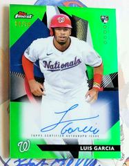 Luis Garcia [Green Refractor] Baseball Cards 2021 Topps Finest Rookie Design Variation Autographs Prices
