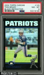 Tom Brady [Black Refractor] #125 Football Cards 2004 Topps Chrome Prices