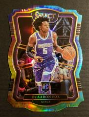 DE'Aaron Fox [Die Cut Tie Dye Prizm] #175 Basketball Cards 2017 Panini Select Prices