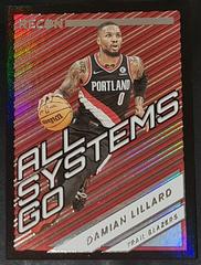 Damian Lillard Basketball Cards 2021 Panini Recon All Systems Go Prices