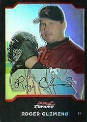 Roger Clemens [Refractor] Baseball Cards 2004 Bowman Chrome Prices