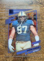Aaron Donald [Blue] #1 Football Cards 2023 Panini Chronicles Draft Picks Clearly Donruss Prices