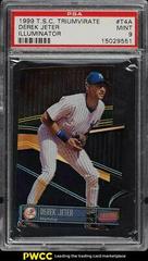 Derek Jeter [Illuminator] #T4A Baseball Cards 1999 Stadium Club Triumvirate Prices