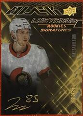 Jake Sanderson [Gold] #LS-SA Hockey Cards 2022 SPx UD Black Lustrous Rookie Signatures Prices