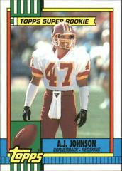 A.J. Johnson #124 Football Cards 1990 Topps Tiffany Prices