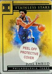 Joel Embiid [Gold] Basketball Cards 2019 Panini Impeccable Stainless Stars Prices