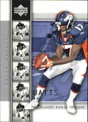 Darius Watts #29 Football Cards 2004 Upper Deck Rookie Premiere Prices