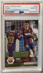 Pedri Soccer Cards 2020 Topps Now UEFA Champions League Prices
