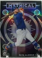 Pete Alonso [Holo] #M-15 Baseball Cards 2020 Panini Donruss Optic Mythical Prices