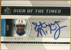 Steve McNair #SOT-SM Football Cards 2004 SP Authentic Sign of the Times Prices