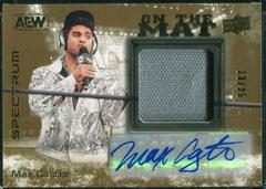 Max Caster [Autograph] #OTM-23 Wrestling Cards 2021 Upper Deck AEW Spectrum On the Mat Relics Prices