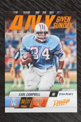 Earl Campbell [Orange] Football Cards 2022 Panini Prestige Any Given Sunday Prices