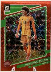 Guillermo Ochoa [Optic Red Velocity] Soccer Cards 2021 Panini Donruss Road to Qatar Prices