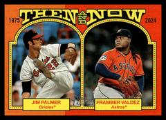 Framber Valdez / Jim Palmer #TAN-15 Baseball Cards 2024 Topps Heritage Then and Now Prices
