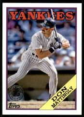 Don Mattingly Baseball Cards 2023 Topps Silver Pack 1988 35th Anniversary Prices