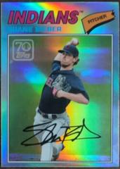 Shane Bieber #70YTC-27 Baseball Cards 2021 Topps Chrome 70 Years of Baseball Prices