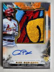 Alec Burleson [Orange] Baseball Cards 2023 Topps Inception Autograph Jumbo Patch Prices