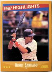 Benny Santiago [Highlights] #654 Baseball Cards 1988 Score Prices