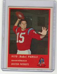 Vito Parilli Football Cards 1963 Fleer Prices