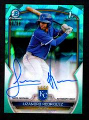 Lizandro Rodriguez [Aqua] #BSPA-LR Baseball Cards 2023 Bowman Chrome Sapphire Autographs Prices