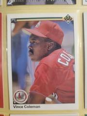 Vince Coleman Baseball Cards 1990 Upper Deck Prices