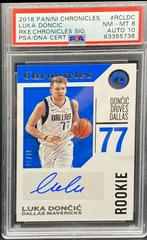 Luka Doncic Basketball Cards 2018 Panini Chronicles Rookie Signatures Prices