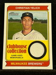Christian Yelich #CCR-CY Baseball Cards 2023 Topps Heritage Clubhouse Collection Relics Prices