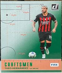 Theo Hernandez [Green] Soccer Cards 2022 Panini Donruss Craftsmen Prices